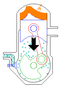 4 stroke petrol engine animation