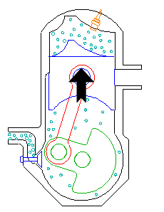 Two stroke, compression