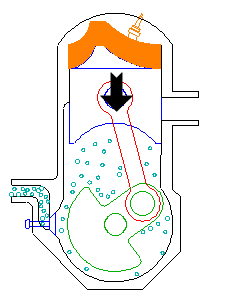 2 stroke diesel engine animation